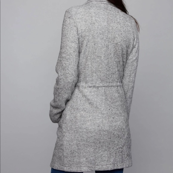 BB Dakota Soft Brushed Drape Front Maternity Jacket Grey Size XS - Picture 4 of 7